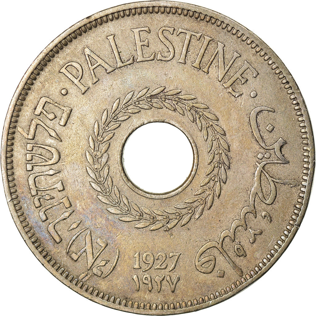 Coin, Palestine, 20 Mils, 1927, EF(40-45), Copper-nickel, KM:5