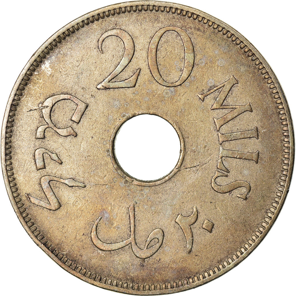 Coin, Palestine, 20 Mils, 1927, EF(40-45), Copper-nickel, KM:5