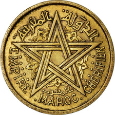 Coin, Morocco, Mohammed V, Franc, 1945, Paris, AU(50-53), Aluminum-Bronze, KM:41