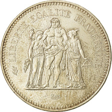 Coin, France, Hercule, 50 Francs, 1974, Paris, AU(55-58), Silver, KM:941.1