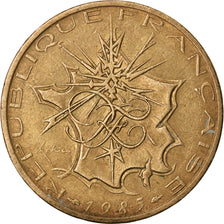 Coin, France, Mathieu, 10 Francs, 1985, EF(40-45), Nickel-brass, KM:940
