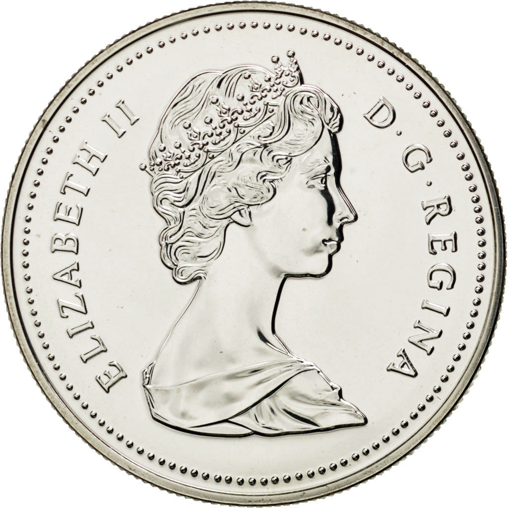 Coin, Canada, Elizabeth II, Dollar, 1986, Ottawa, MS(63), Silver, KM:149