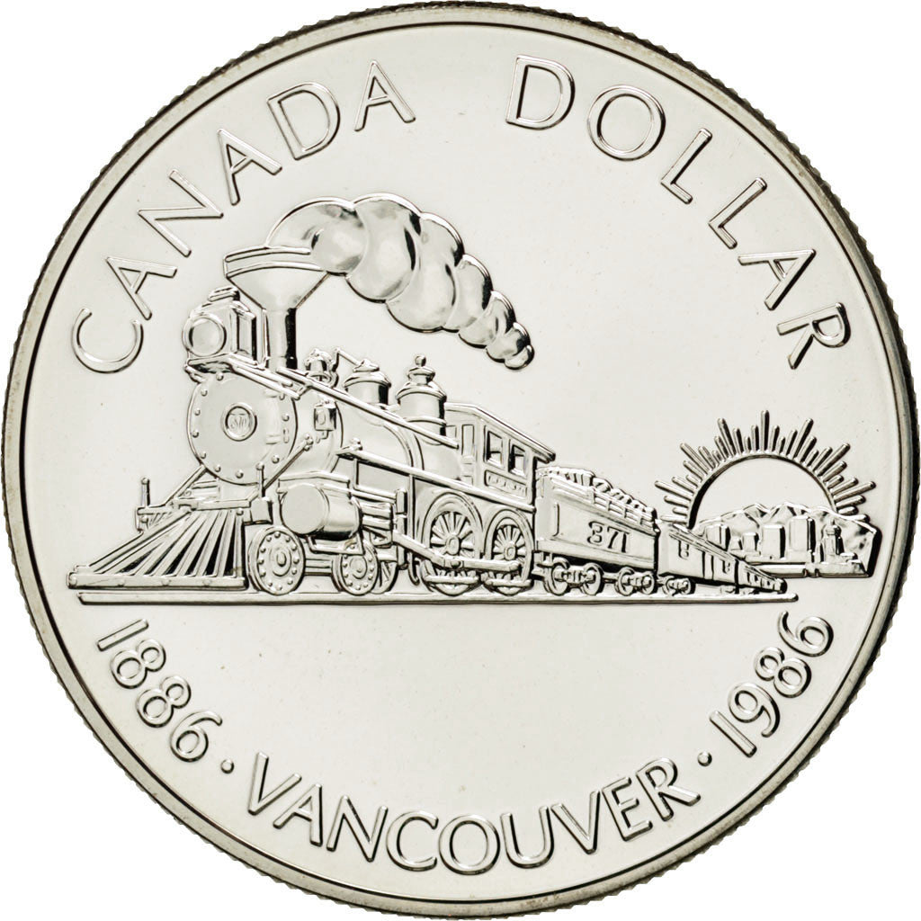 Coin, Canada, Elizabeth II, Dollar, 1986, Ottawa, MS(63), Silver, KM:149