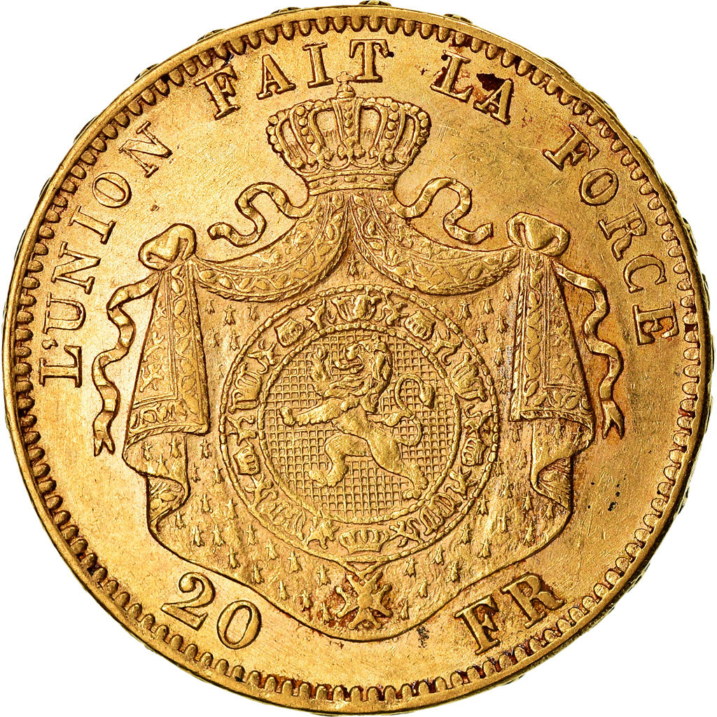 Monnaie, Belgique, Leopold II, 20 Francs, 20 Frank, 1874, SUP+, Or, KM:37