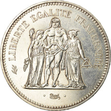 Coin, France, Hercule, 50 Francs, 1974, Paris, AU(55-58), Silver, KM:941.1