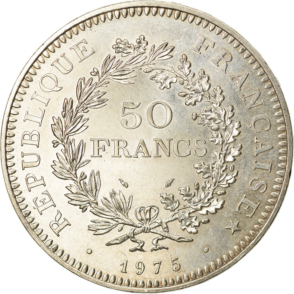 Monnaie, France, Hercule, 50 Francs, 1975, Paris, SUP+, Argent, Gadoury:882