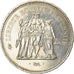 Moneta, Francia, Hercule, 50 Francs, 1978, Paris, SPL-, Argento, KM:941.1