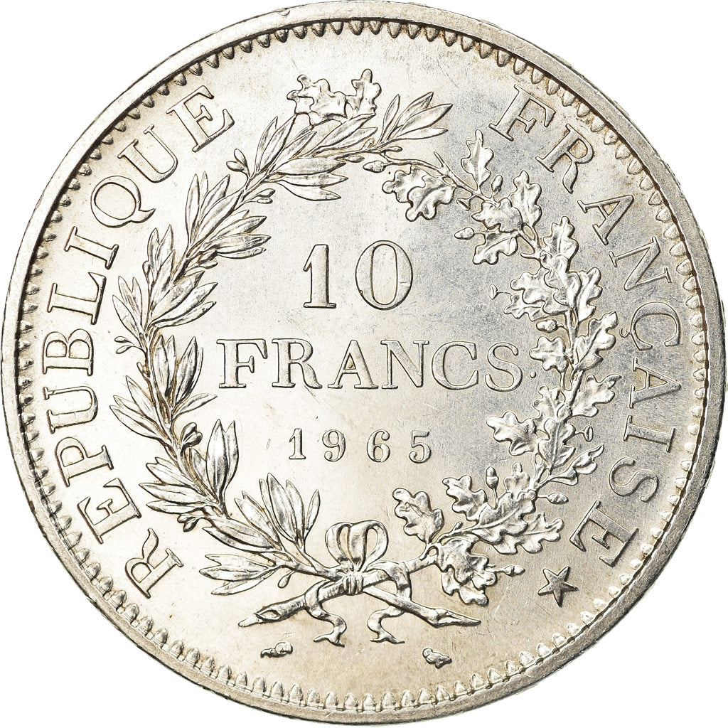 Coin, France, Hercule, 10 Francs, 1965, Paris, MS(60-62), Silver, KM:932