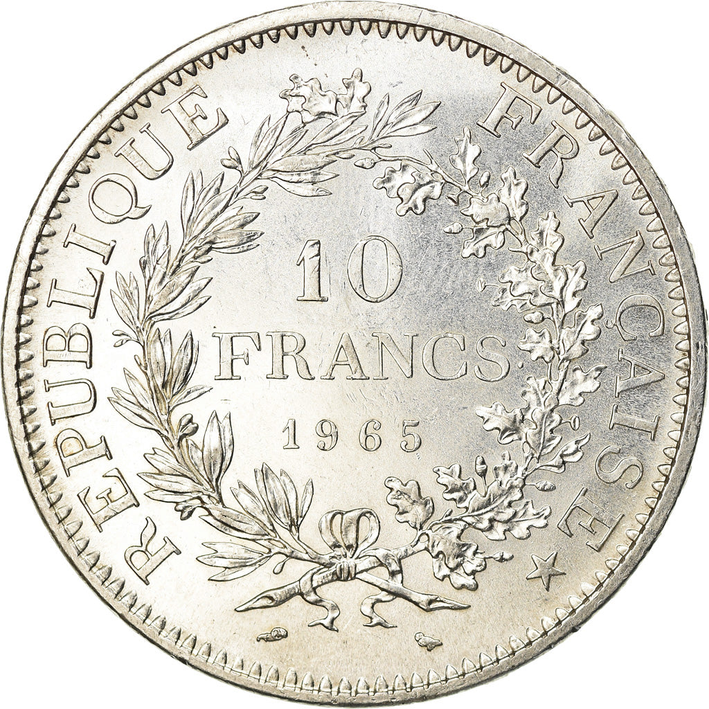 Coin, France, Hercule, 10 Francs, 1965, Paris, MS(60-62), Silver, KM:932