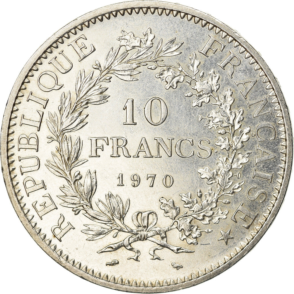 Coin, France, Hercule, 10 Francs, 1970, Paris, AU(55-58), Silver, KM:932