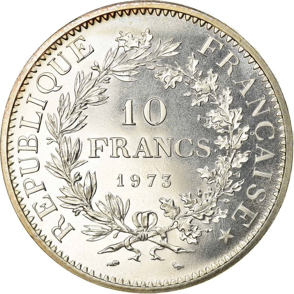 Coin, France, Hercule, 10 Francs, 1973, Paris, FDC, MS(65-70), Silver, KM:932
