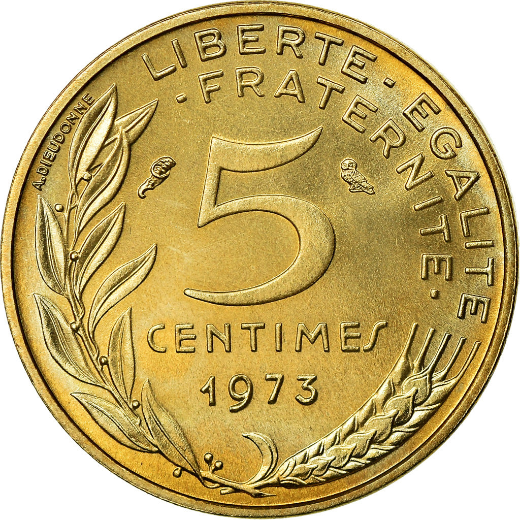 Monnaie, France, Marianne, 5 Centimes, 1973, Paris, FDC, Aluminum-Bronze