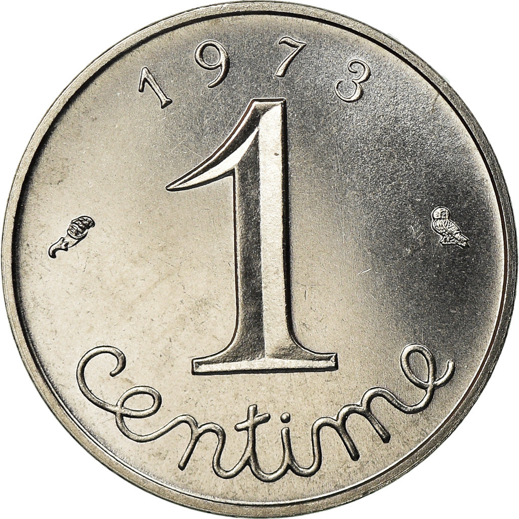 Coin, France, Épi, Centime, 1973, Paris, FDC, MS(65-70), Stainless Steel