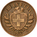 SWITZERLAND, 2 Rappen, 1937, Bern, KM #4.2a, EF(40-45), Bronze, 20, 2.86