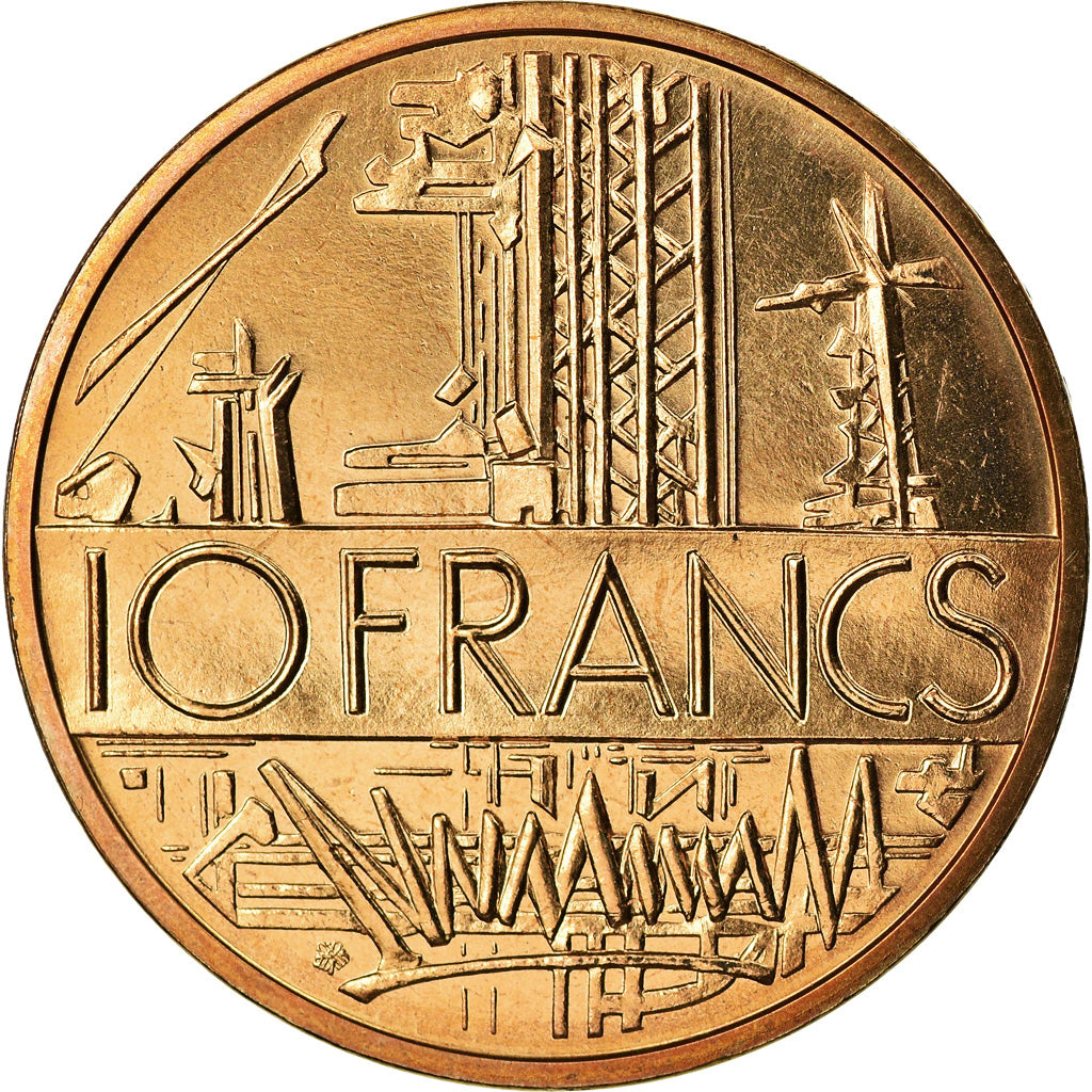 Münze, Frankreich, Mathieu, 10 Francs, 1982, Paris, FDC, STGL, Nickel-brass