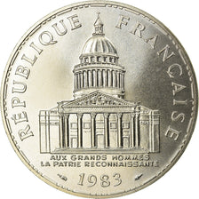 Moeda, França, Panthéon, 100 Francs, 1983, Paris, MS(65-70), Prata, KM:951.1