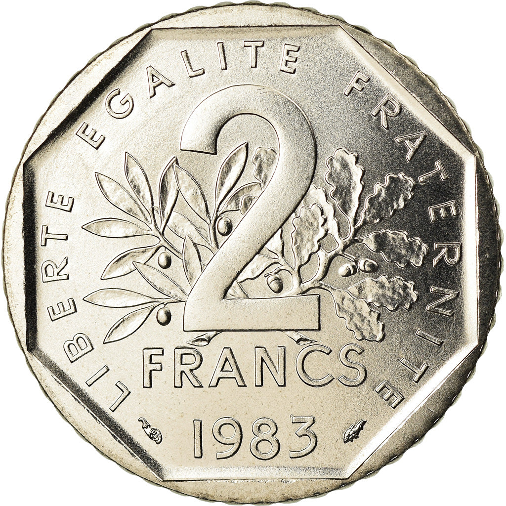 Monnaie, France, Semeuse, 2 Francs, 1983, Paris, FDC, Nickel, Gadoury:547