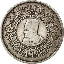 Marocco, Mohammed V, 500 Francs, 1956, BB, Argento, KM:54