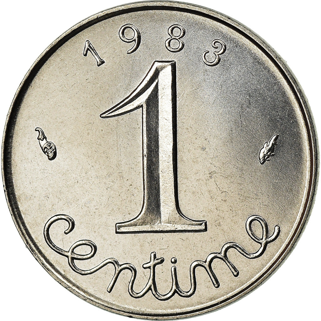Monnaie, France, Épi, Centime, 1983, Paris, FDC, Stainless Steel, Gadoury:91