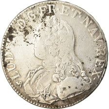 Coin, France, Louis XV, Écu aux branches d'olivier, Ecu, 1727, Rouen