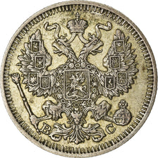 Coin, Russia, Nicholas II, 20 Kopeks, 1913, Saint-Petersburg, EF(40-45), Silver