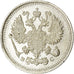 Munten, Rusland, Nicholas II, 10 Kopeks, 1915, UNC-, Zilver, KM:20a.3