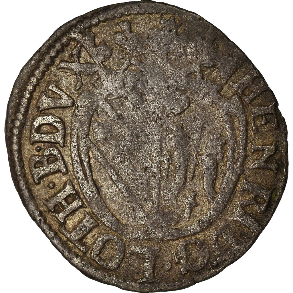 Coin, France, Henri Ier, 1/2 Gros, Nancy, VF(20-25), Billon, Boudeau:1552