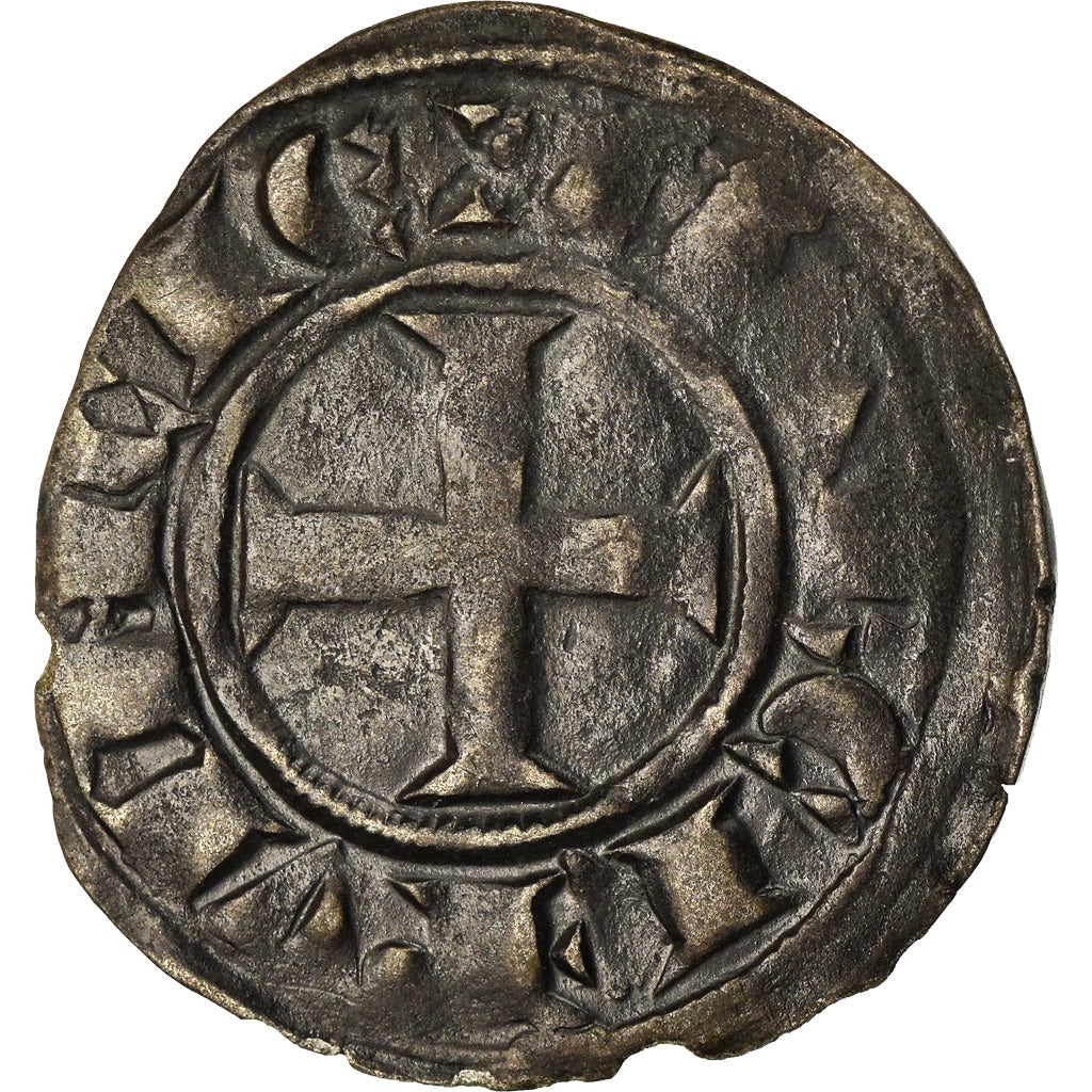 Moneda, Francia, Provence, Alphonse de Poitiers, Denarius, c. 1250-1270