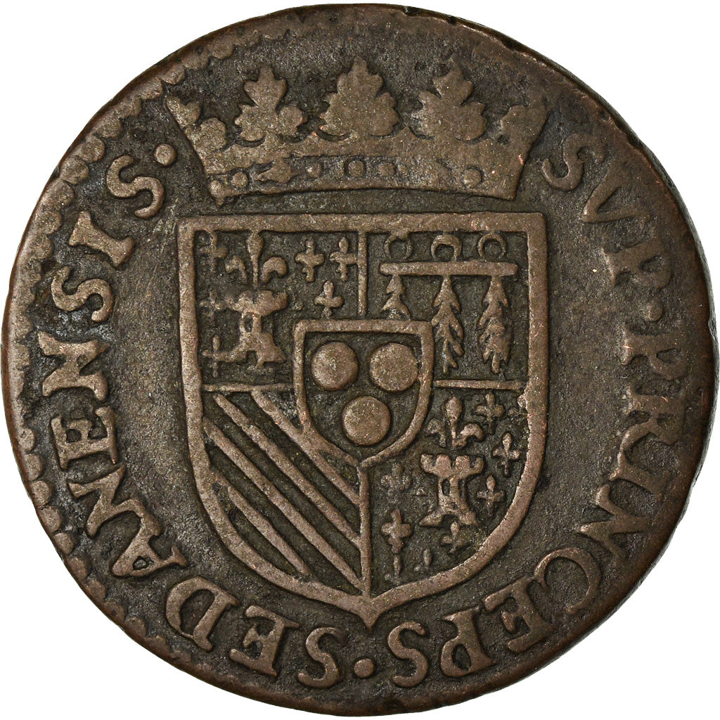 Monnaie, France, Ardennes, Henri de la Tour d'Auvergne, Liard, 1613, Sedan, TB+
