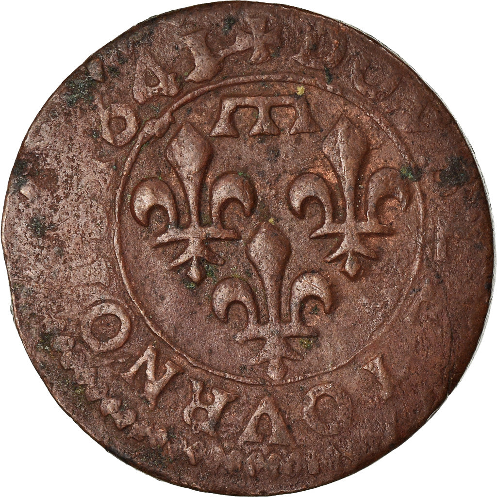 Monnaie, France, DOMBES, Gaston d'Orléans, Double Tournois, 1641, Trévoux