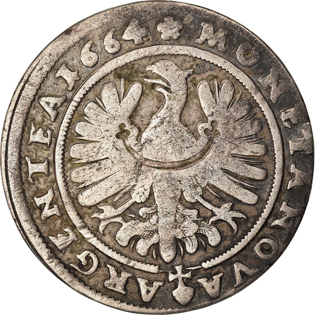Coin, German States, SILESIA-LIEGNITZ-BRIEG, Christian, 15 Kreuzer, 1/6 Thaler