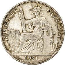 Coin, FRENCH INDO-CHINA, 20 Cents, 1921, Paris, EF(40-45), Silver, KM:17.1