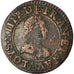 Monnaie, France, Louis XIII, Double tournois, buste enfantin, Double Tournois