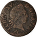 Moneta, Francia, Louis XV, Liard à la vieille tête, Liard, 1773, Lille, MB