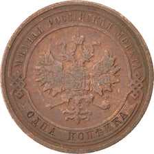 Monnaie, Russie, Nicholas II, Kopek, 1908, Saint-Petersburg, TB+, Cuivre, KM:9.2