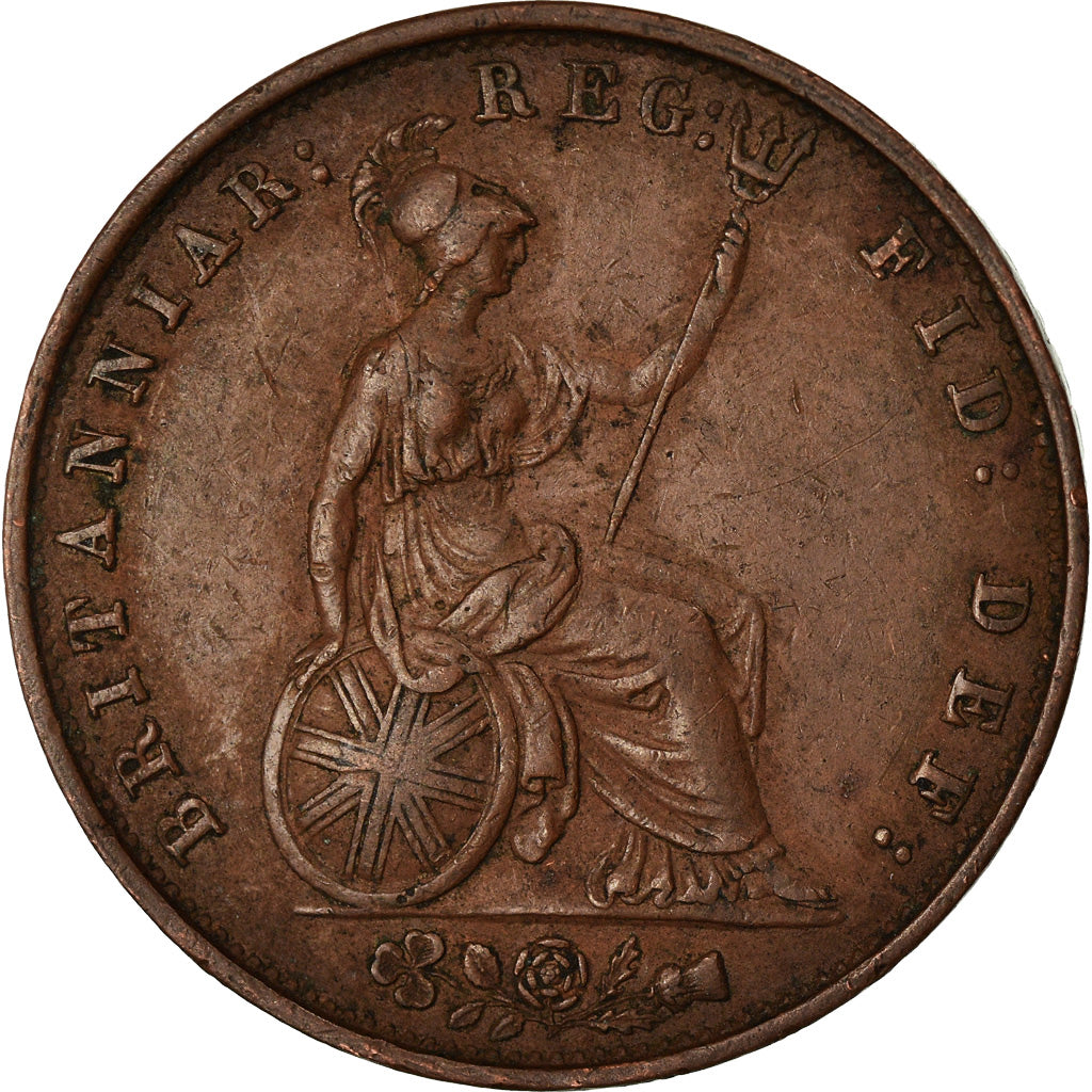 Coin, Great Britain, Victoria, 1/2 Penny, 1853, EF(40-45), Copper, KM:726
