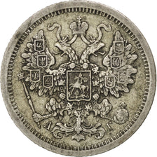 Russie, Alexandre III, 15 Kopeks 1887 SPB-AG, KM Y21a.2