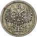 Russie, Alexandre III, 15 Kopeks 1887 SPB-AG, KM Y21a.2