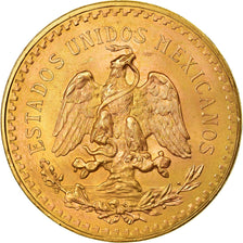 Moeda, México, 50 Pesos, 1947, Mexico City, MS(60-62), Dourado, KM:481