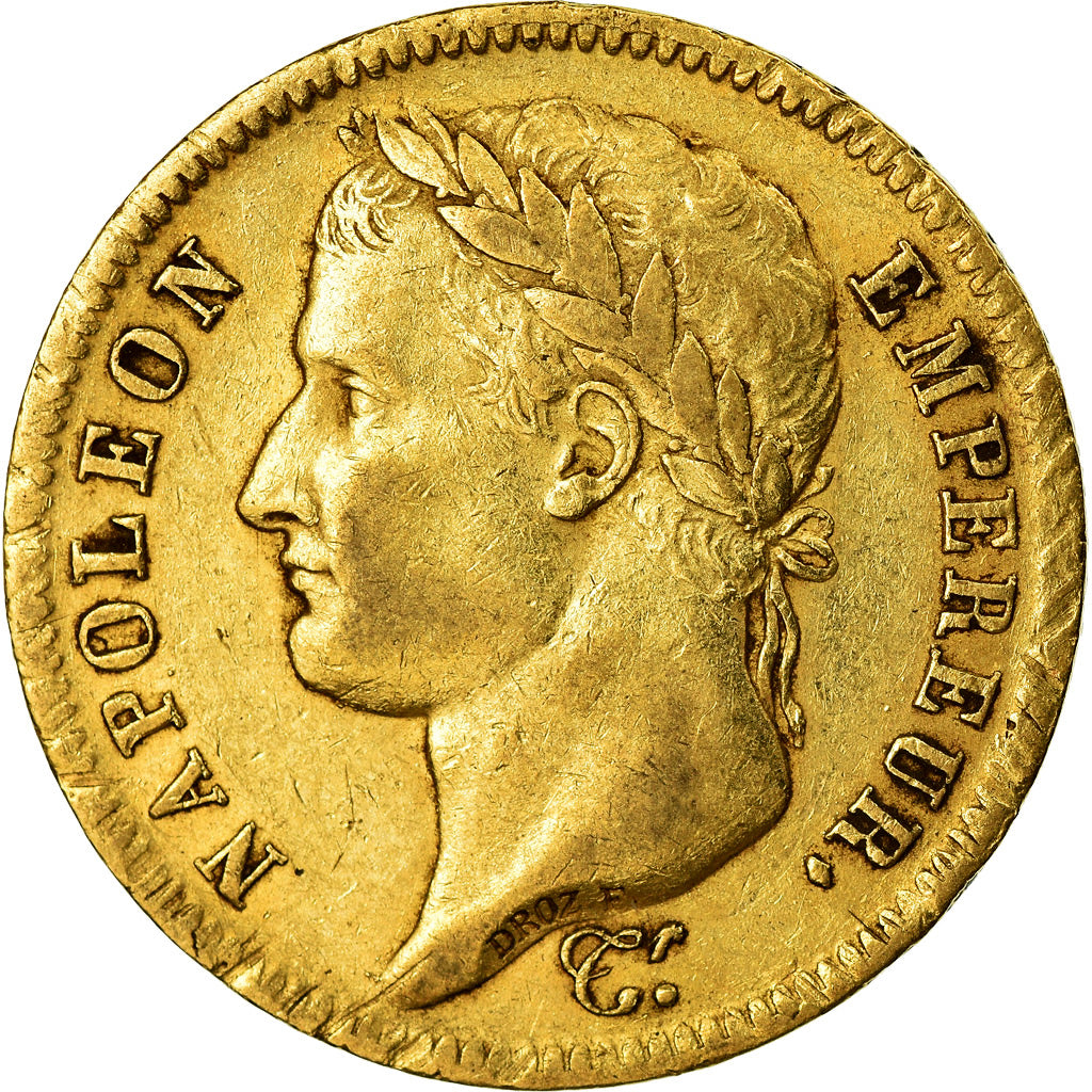 Munten, Frankrijk, Napoléon I, 40 Francs, 1813, Paris, ZF, Goud, KM:696.1