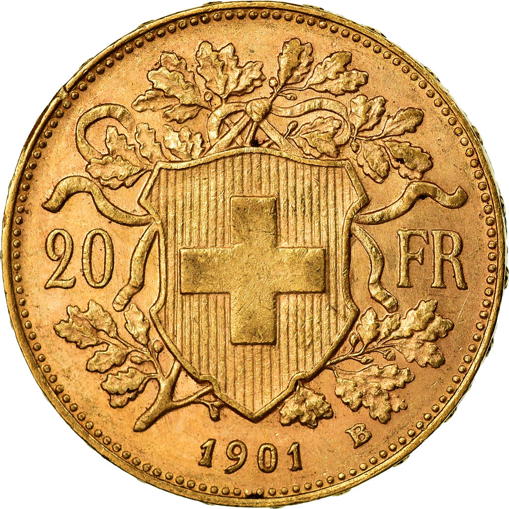 Moneda, Suiza, 20 Francs, 1901, Bern, EBC, Oro, KM:35.1