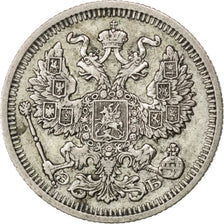 Russie, Nicolas II, 20 Kopeks 1910 SPB, KM Y22a.1
