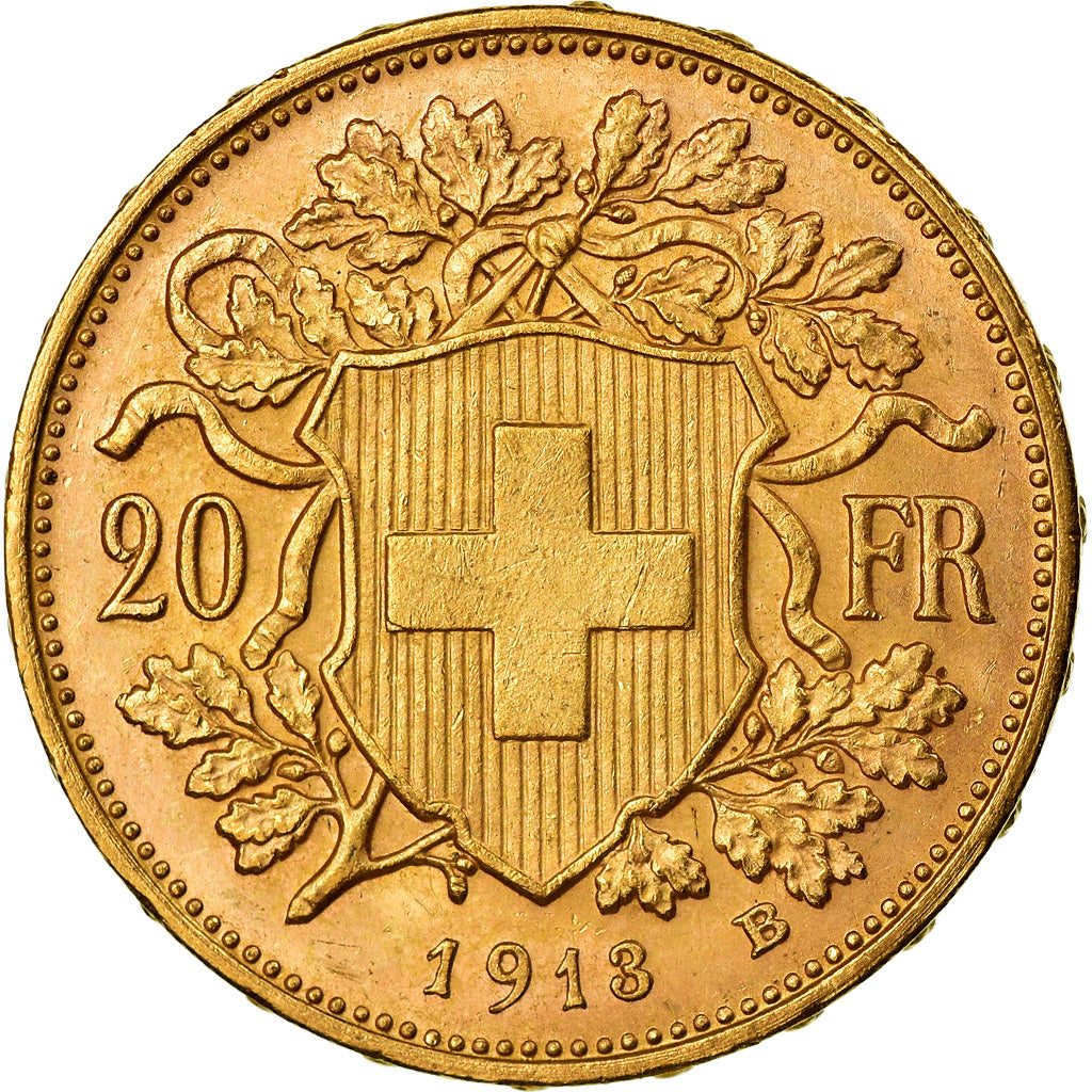 Moneda, Suiza, 20 Francs, 1913, Bern, EBC, Oro, KM:35.1