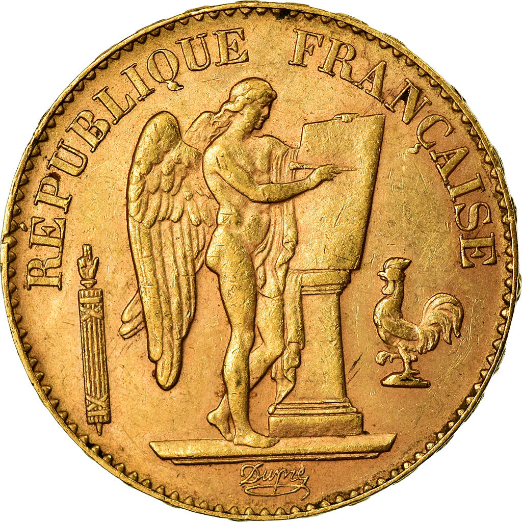 Munten, Frankrijk, Génie, 20 Francs, 1897, Paris, PR, Goud, KM:825