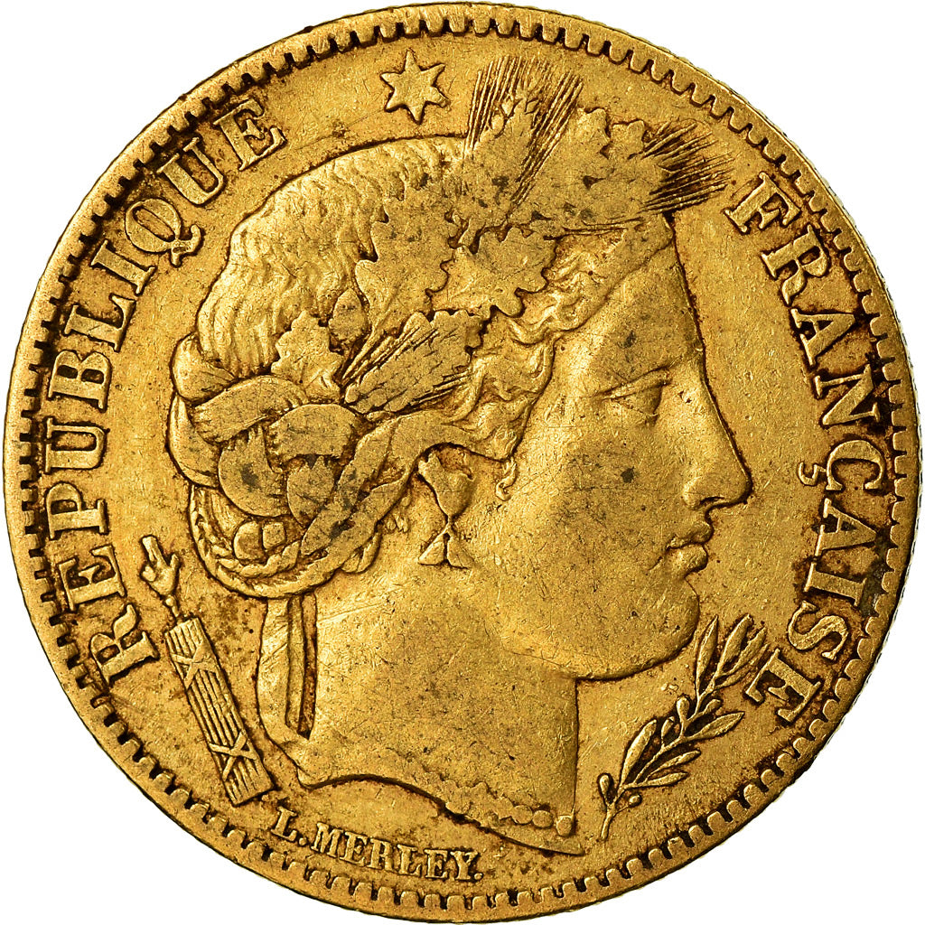 Monnaie, France, Cérès, 10 Francs, 1851, Paris, TTB, Or, Gadoury:1012, KM:770