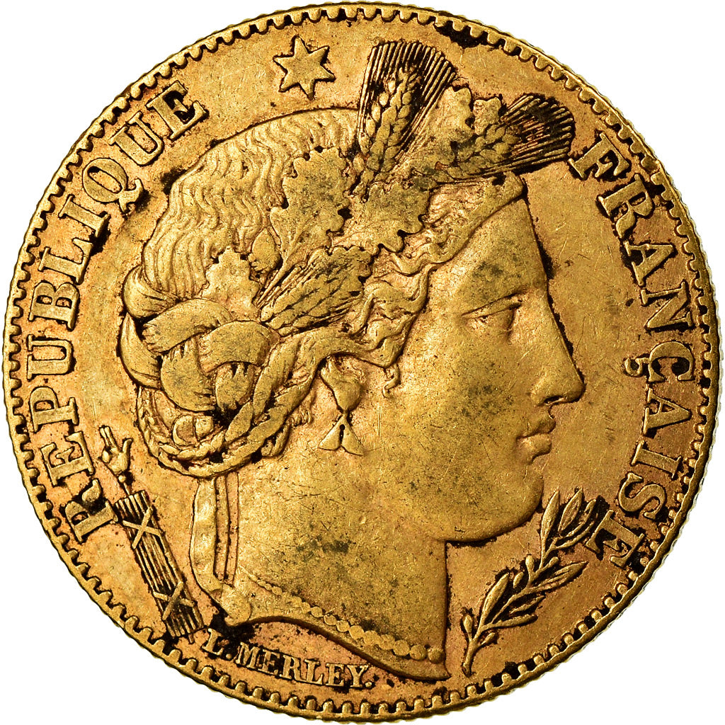 Monnaie, France, Cérès, 10 Francs, 1896, Paris, TTB, Or, Gadoury:1016, KM:830