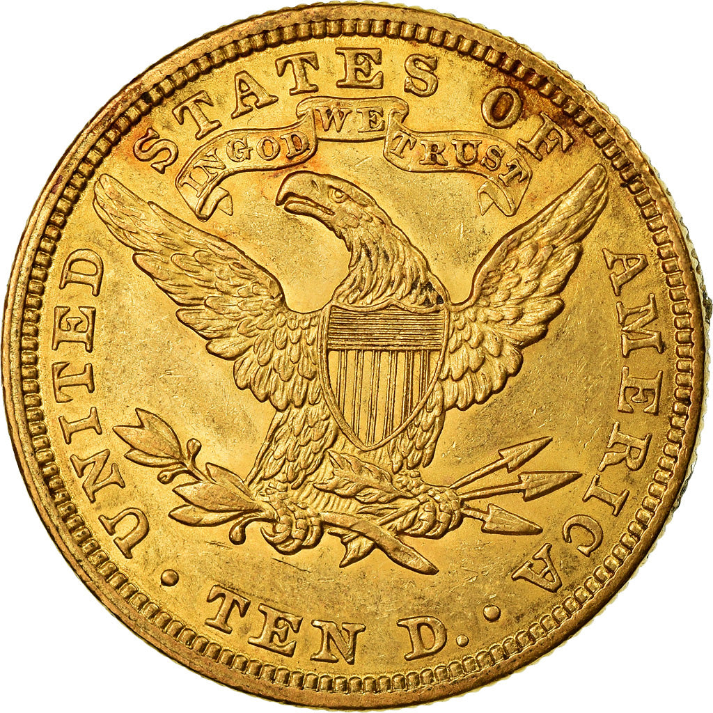 Coin, United States, Coronet Head, $10, Eagle, 1907, U.S. Mint, Philadelphia