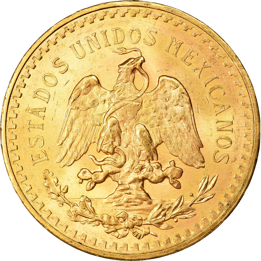 Moneda, México, 50 Pesos, 1943, Mexico City, EBC+, Oro, KM:482