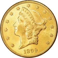 Moneta, Stati Uniti, Liberty Head, $20, Double Eagle, 1899, U.S. Mint, San