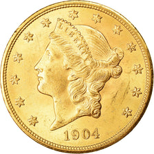 Moneta, Stati Uniti, Liberty Head, $20, Double Eagle, 1904, U.S. Mint